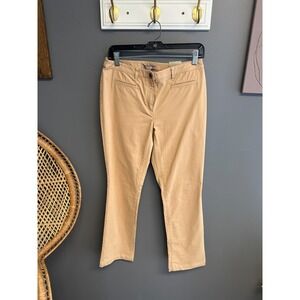 Chicos Womens Size 4 Short Perfect Twill Maddox Khaki Pant Chico's 0 Tan NWT